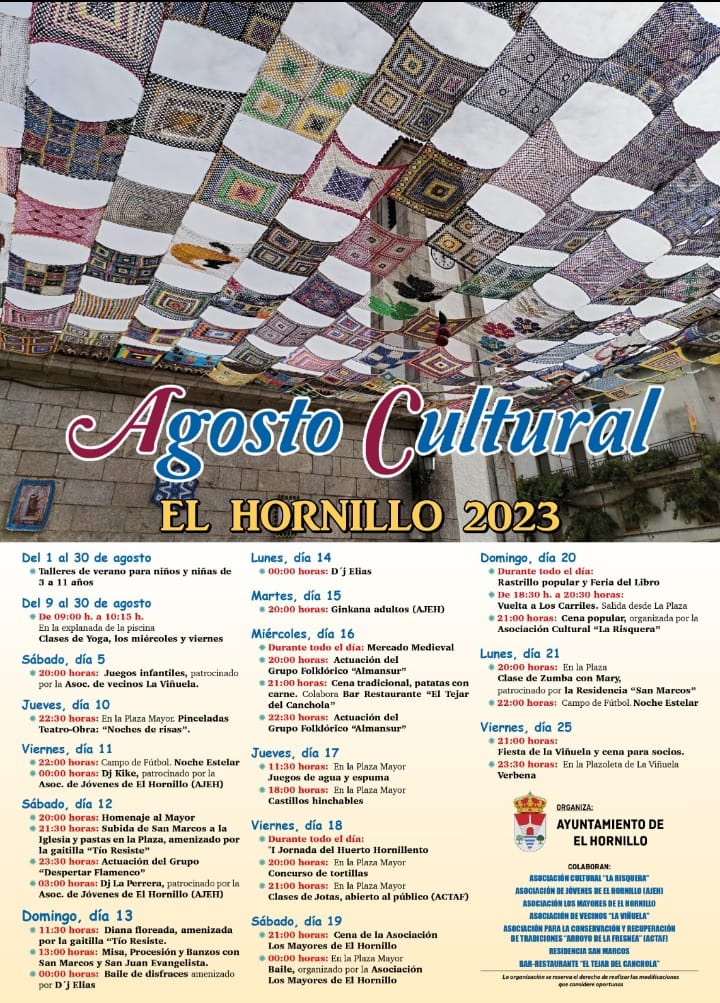 Agosto cultural 2023 en El Hornillo