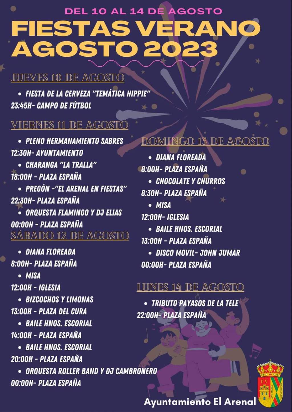 Fiestas de Verano 2023 en El Arenal