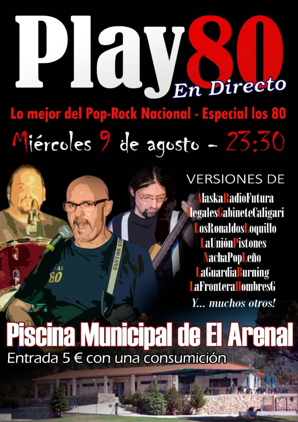 Play 80 en directo en El Arenal