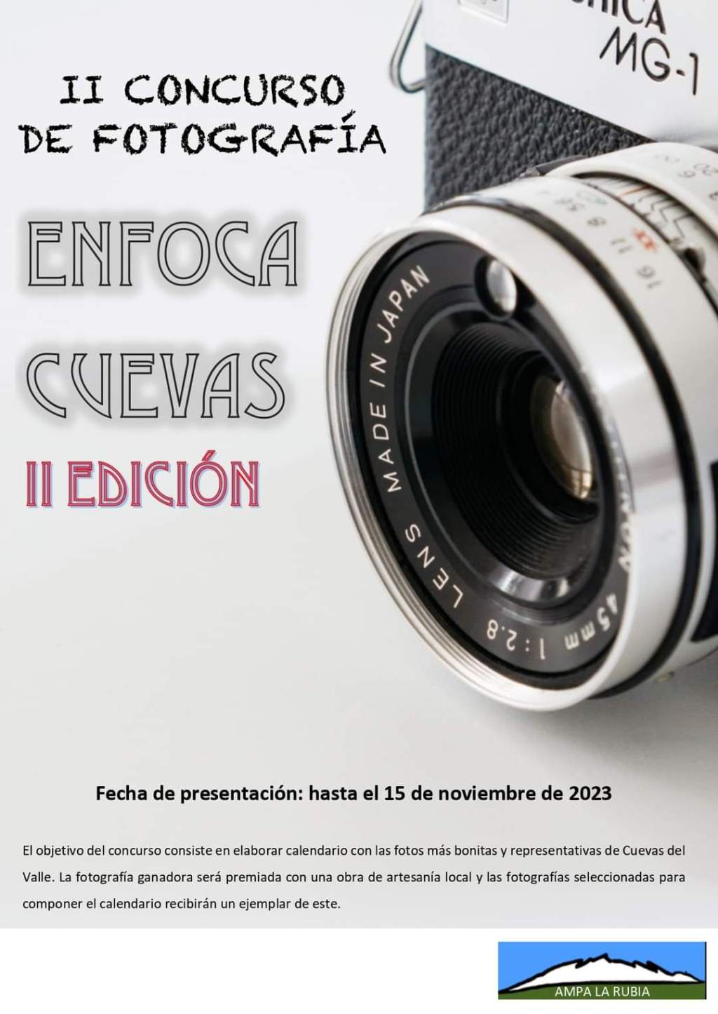 II Concurso de Fotografía «Enfoca Cuevas» en Cuevas del Valle