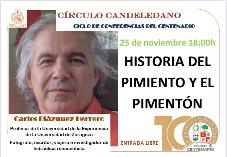 Conferencia «Historia del Pimiento y el Pimentón» en Candeleda